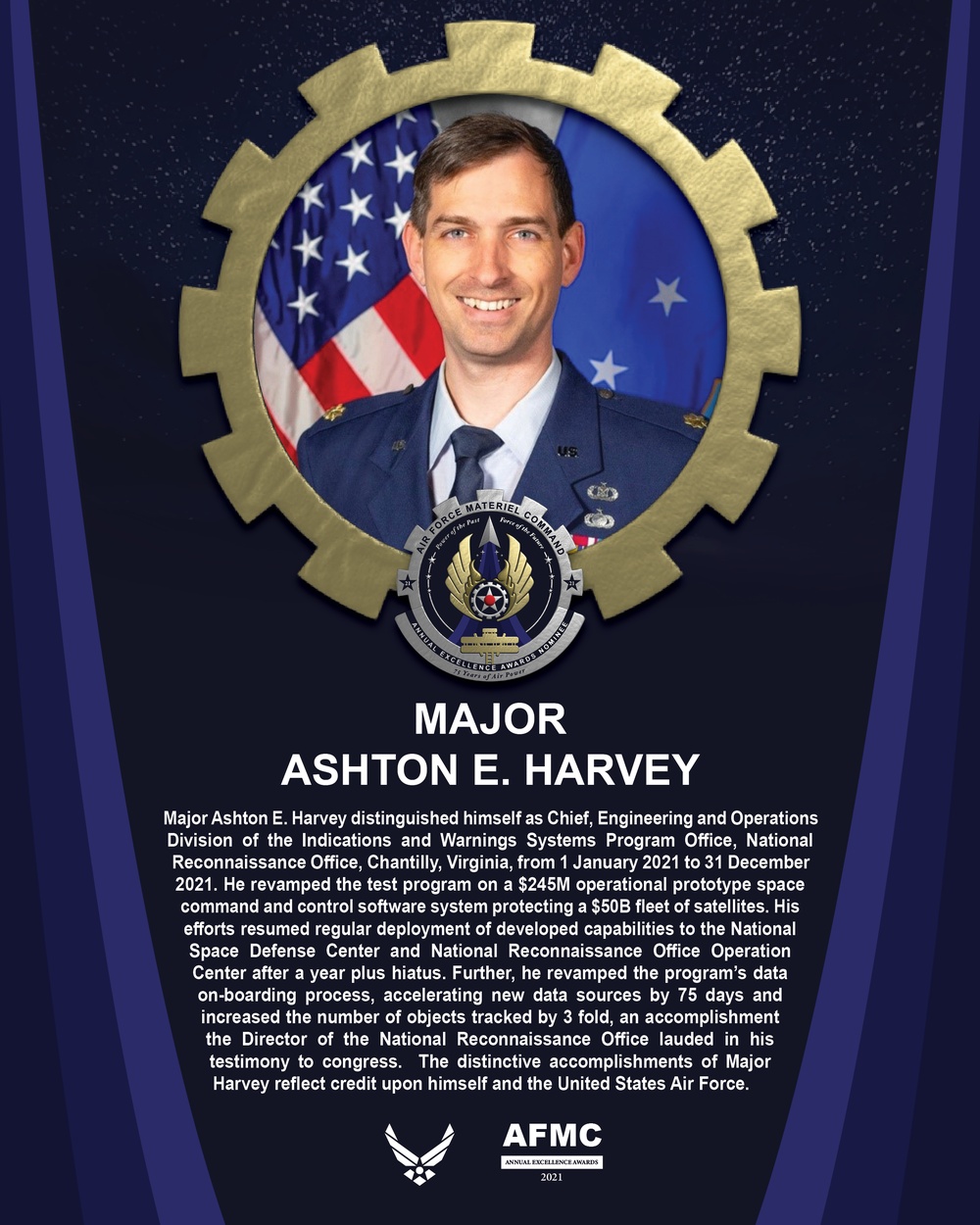 AEA Field Grade Officer of the Year Nominee - Major Ashton E. Harvey