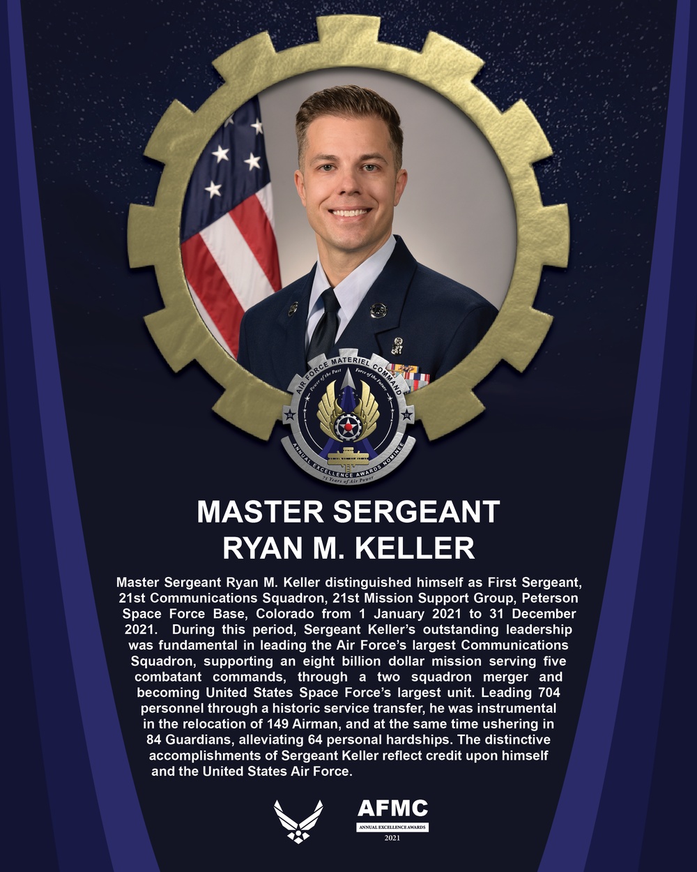 AEA First Sergeant of the Year Nominee - Master Sergeant Ryan M. Keller