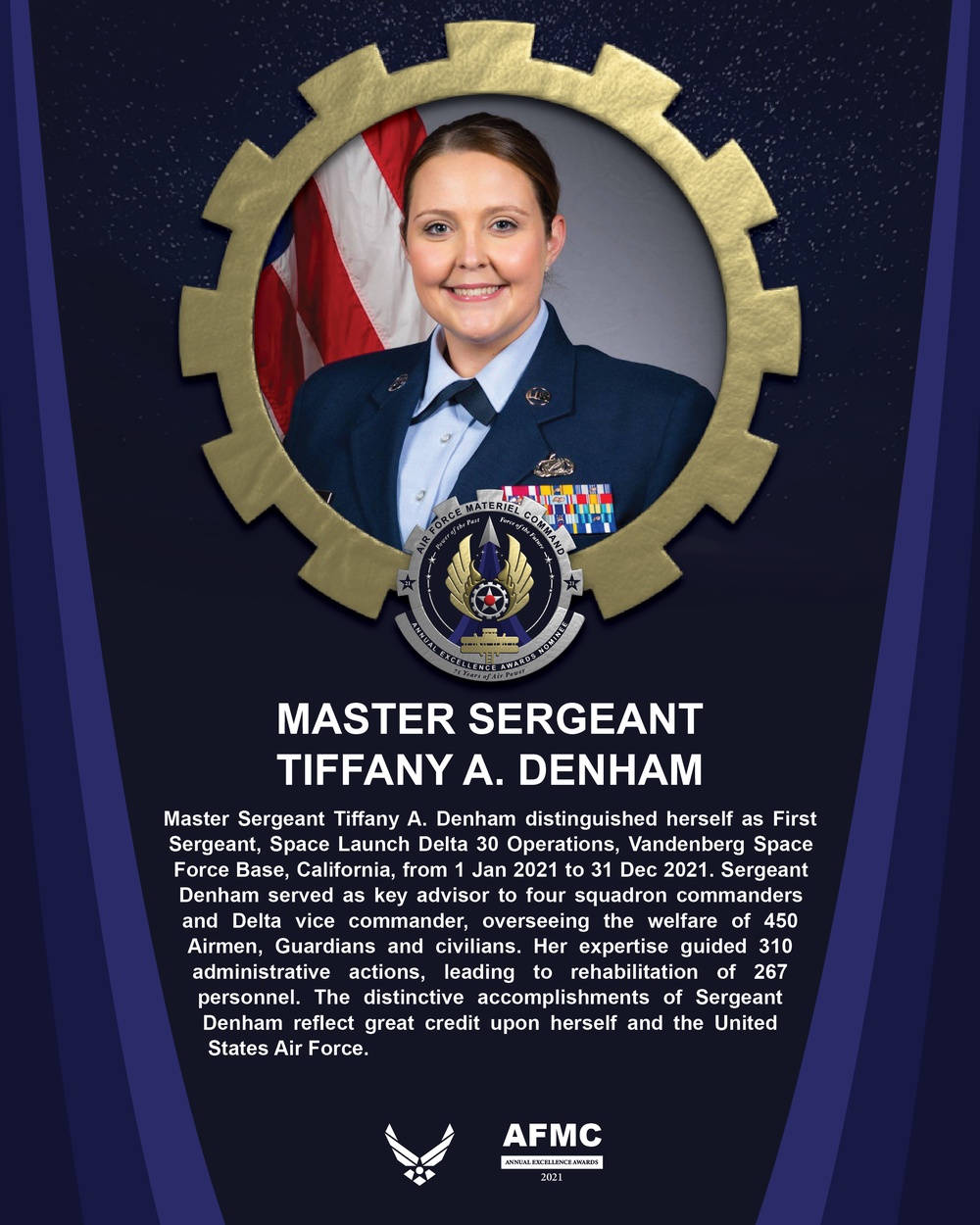 AEA First Sergeant of the Year Nominee - Master Sergeant Tiffany A. Denham