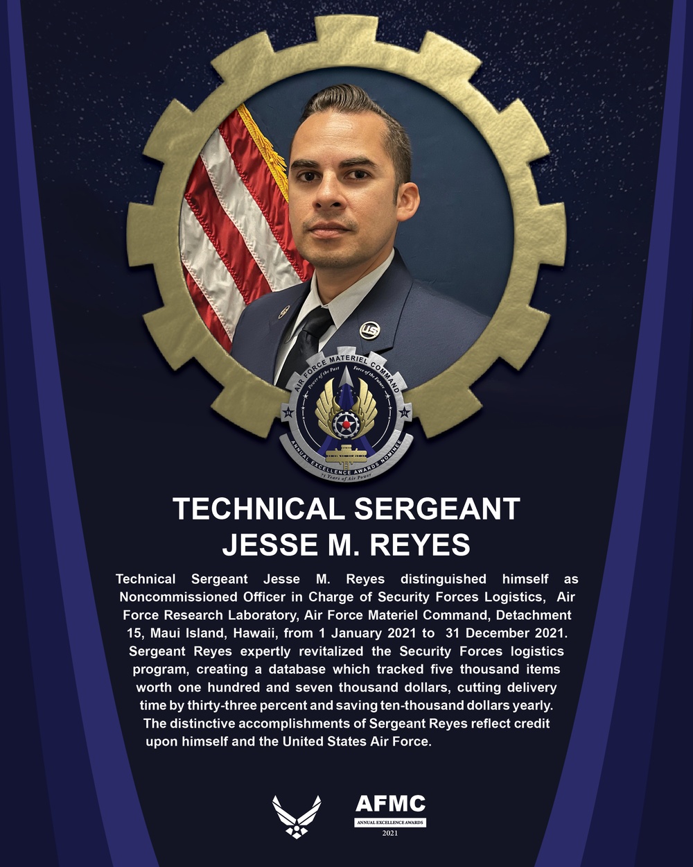 AEA Non-Commissioned Officer of the Year Nominee - Technical Sergeant Jesse M. Reyes