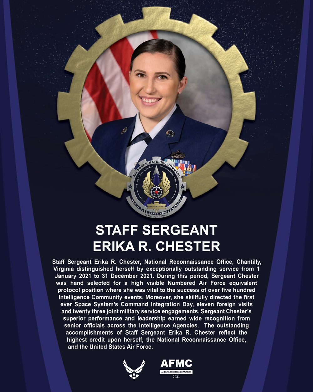 AEA Non-Commissioned Officer of the Year Nominee - Technical Sergeant Erika R. Chester