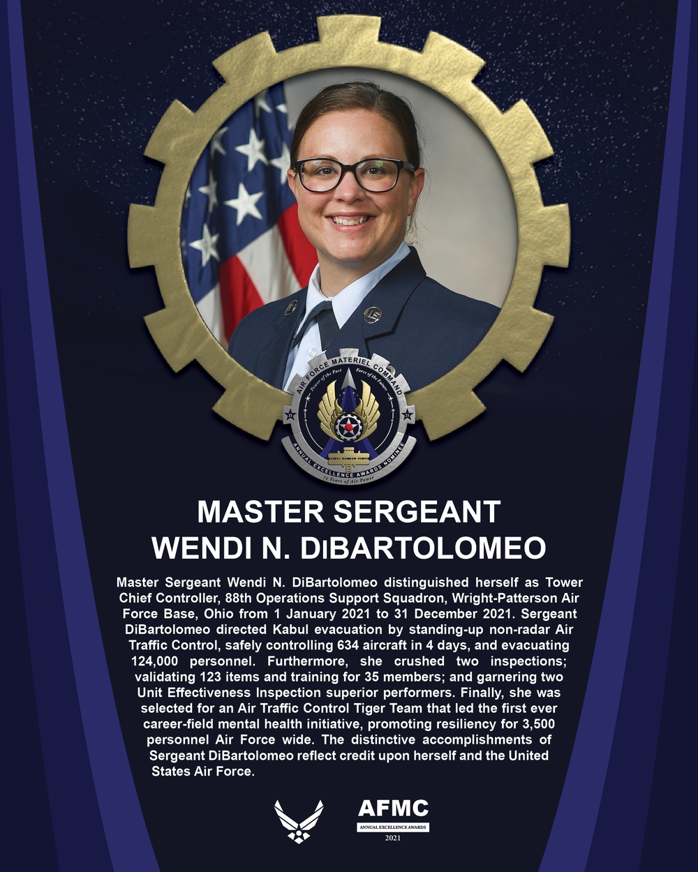 AEA Senior Non-Commissioned Officer of the Year Nominee - Master Sergeant Wendi N. DiBartolomeo