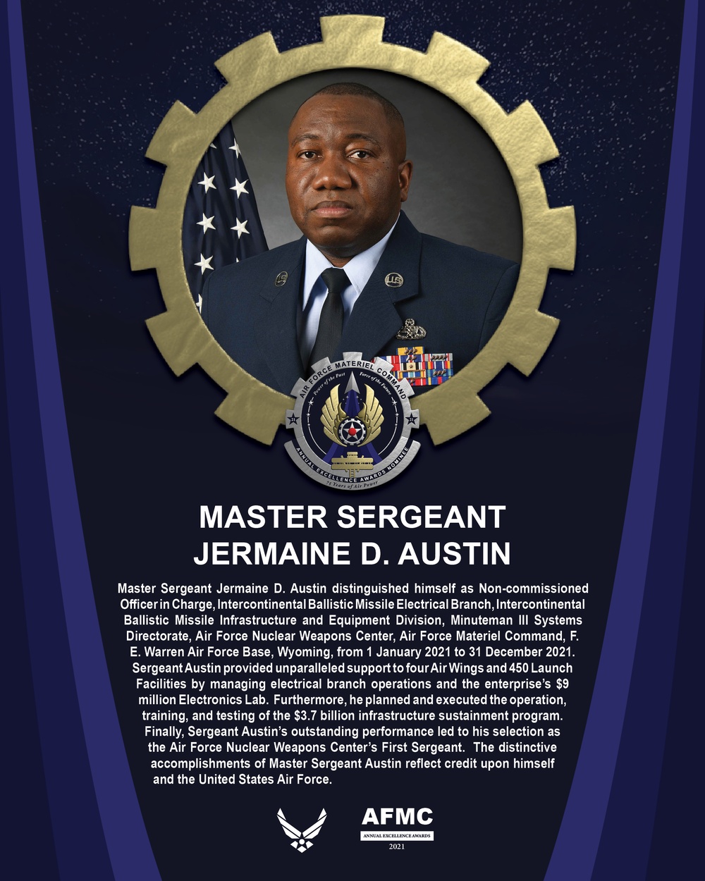 AEA Senior Non-Commissioned Officer of the Year Nominee - Master Sergeant Jermaine D. Austin