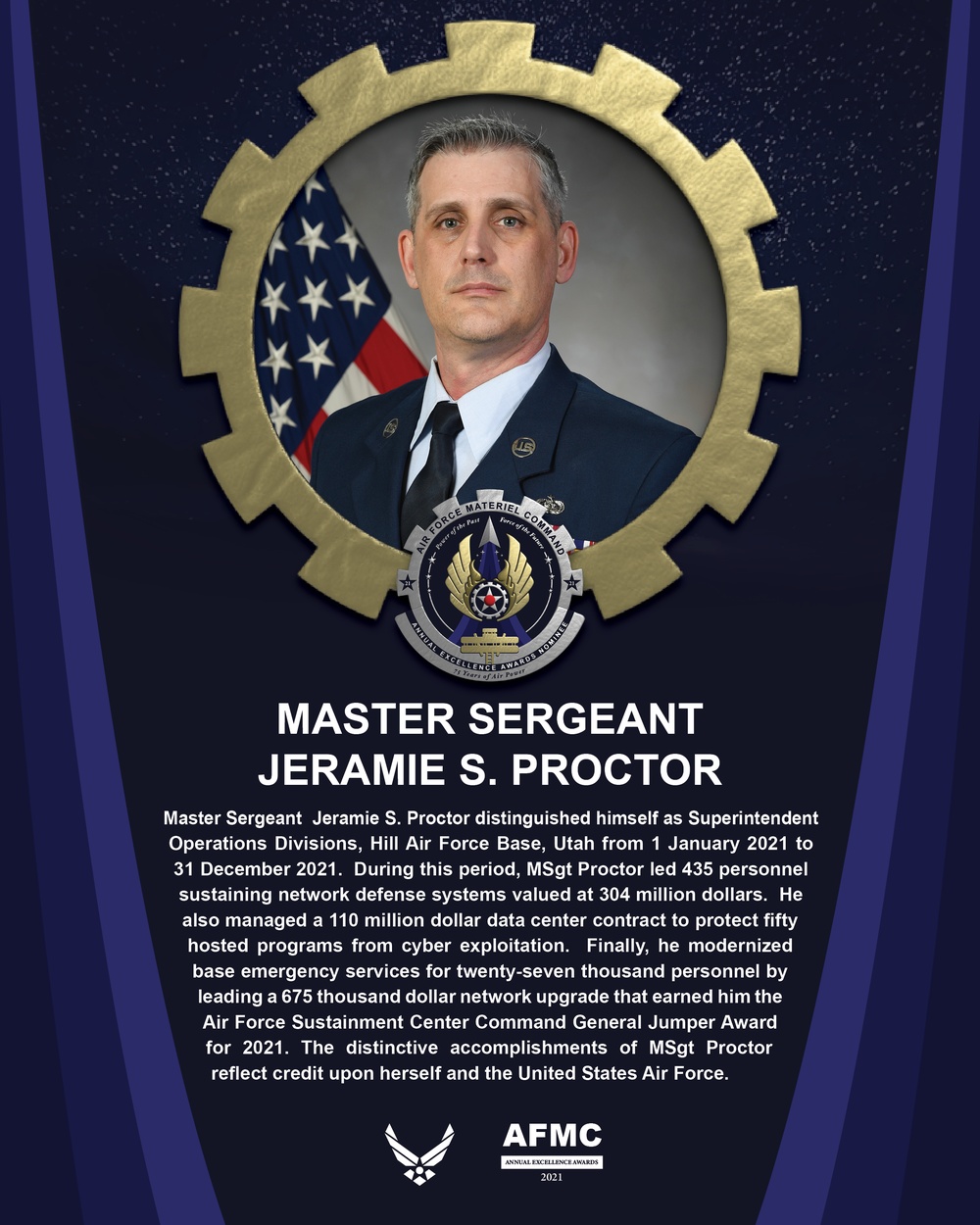 AEA Senior Non-Commissioned Officer of the Year Nominee - Master Sergeant Jeramie S. Proctor