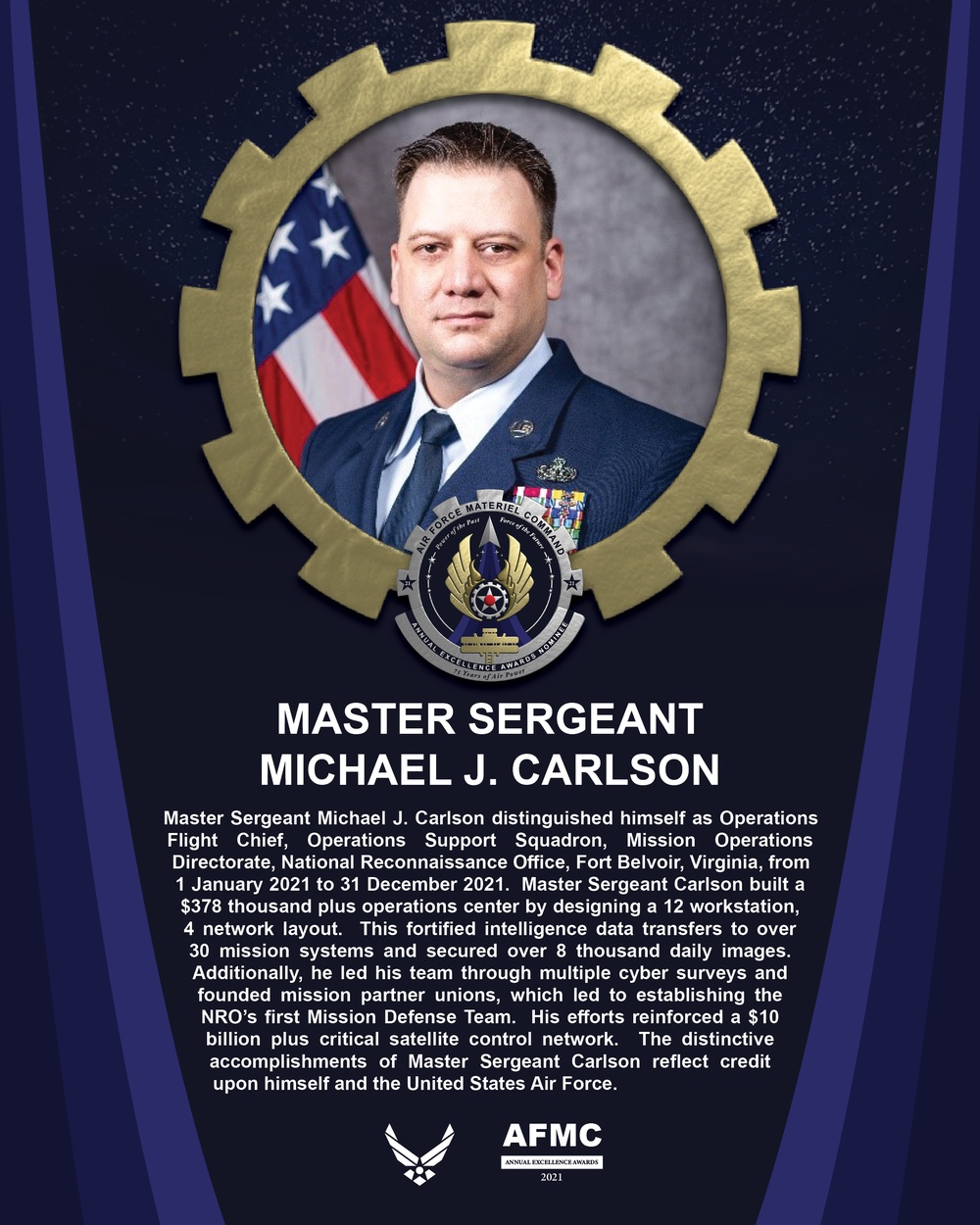 AEA Senior Non-Commissioned Officer of the Year Nominee - Master Sergeant Michael J. Carlson