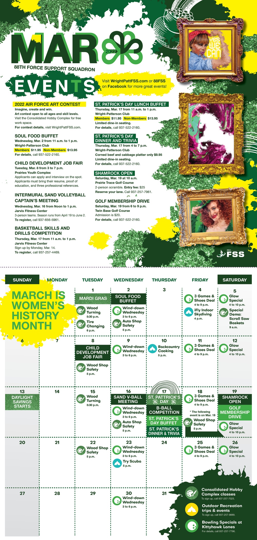 88 FSS March Event Calendar