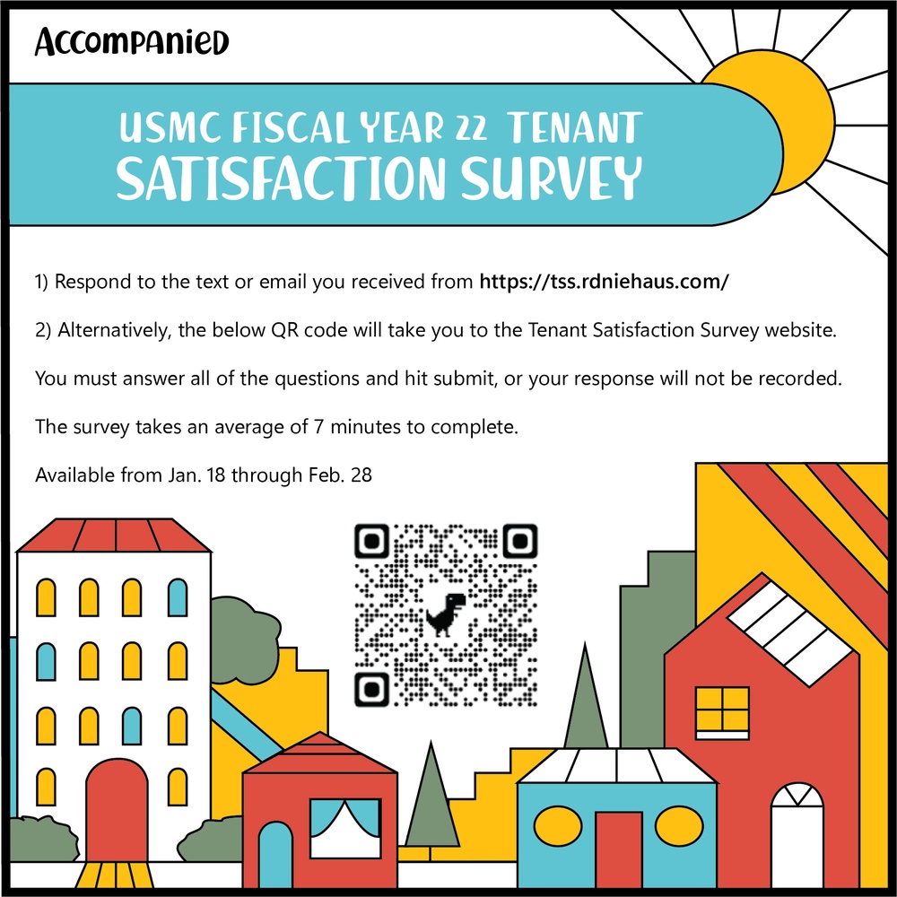 USMC fiscal year 22 tenant satisfaction survey