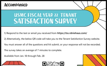 USMC fiscal year 22 tenant satisfaction survey