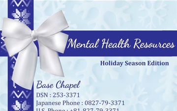 MCAS Iwakuni Holiday Mental Health Resources 2021