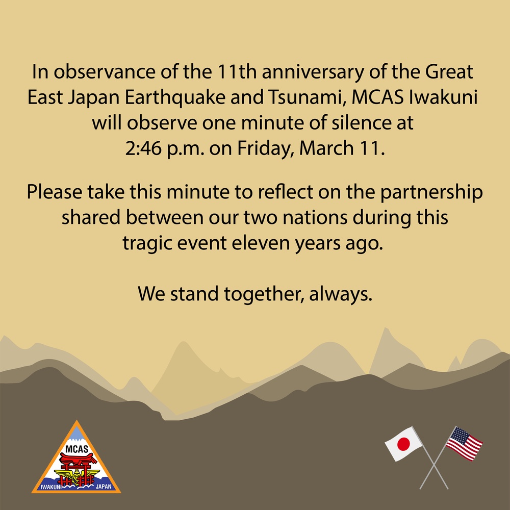 MCAS Iwakuni Remembers the Great East Japan Earthquake and Tsunami