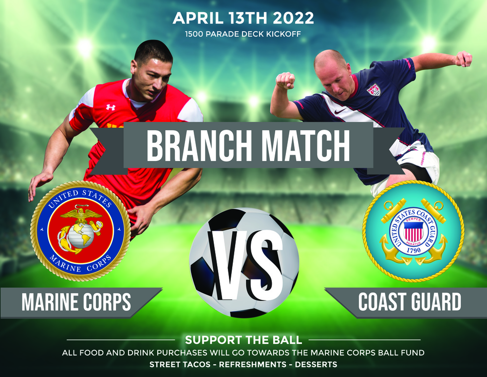 Marines vs Coast Guard Soccer Match