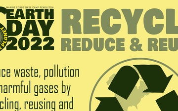 Earth Day 2022 - Recycle Reduce &amp; Reuse