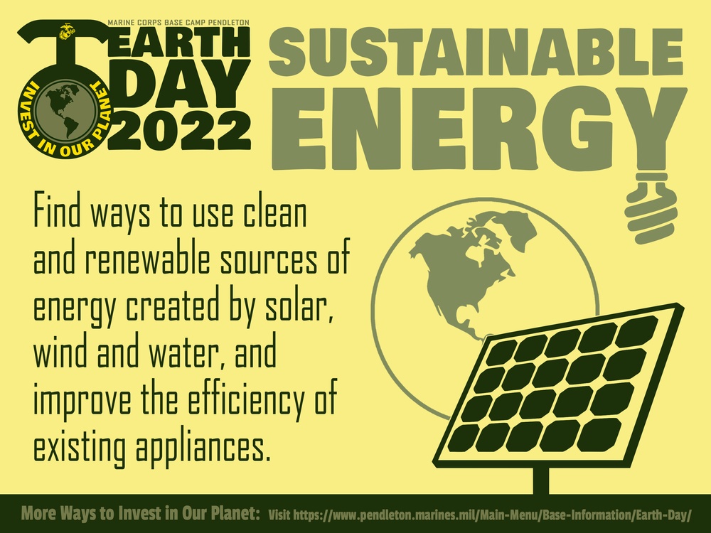 Earth Day 2022 - Sustainable Energy