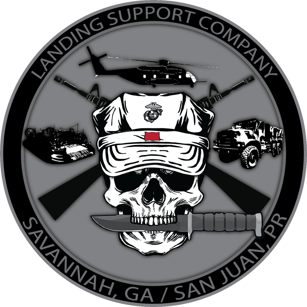 Landing Support Company, CLR 45 Logo