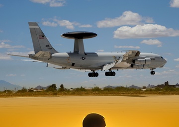 Photo montage pullup banner for Air Force Sustainment Center (AFSC) display