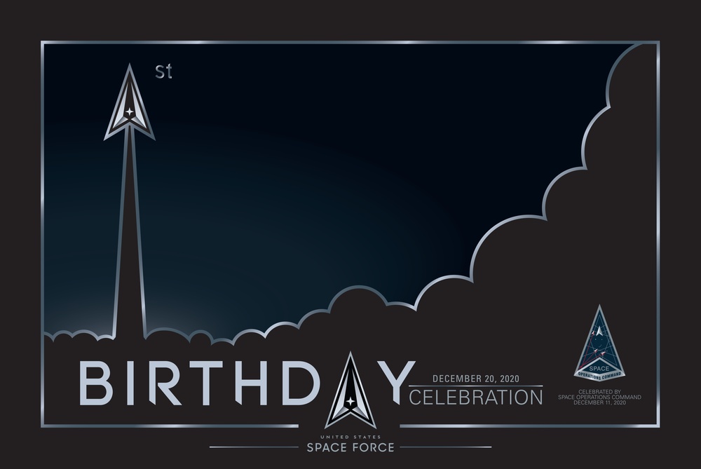 U.S. Space Force 1st Birthday Celebration Poster