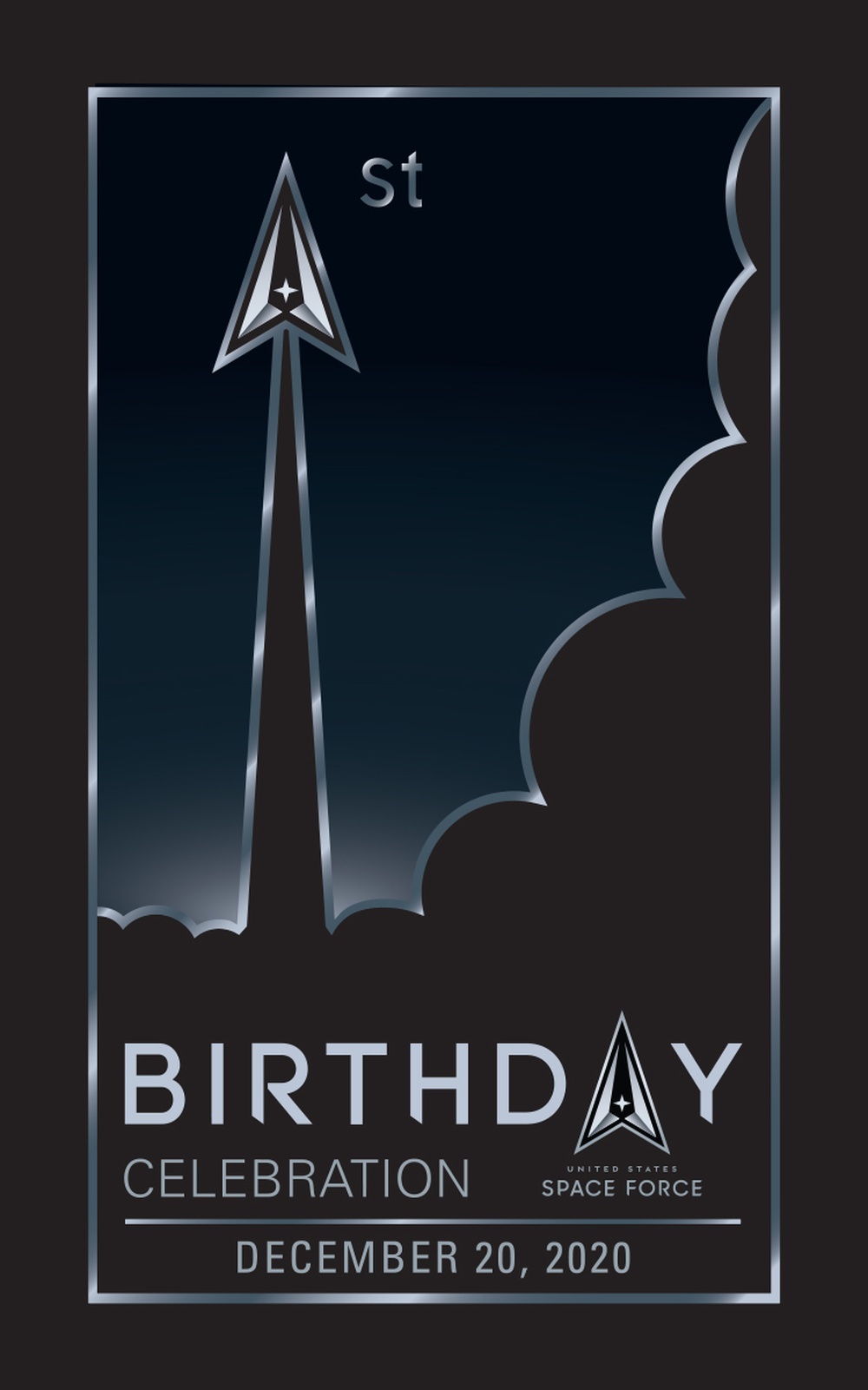 U.S. Space Force 1st Birthday Celebration Branding