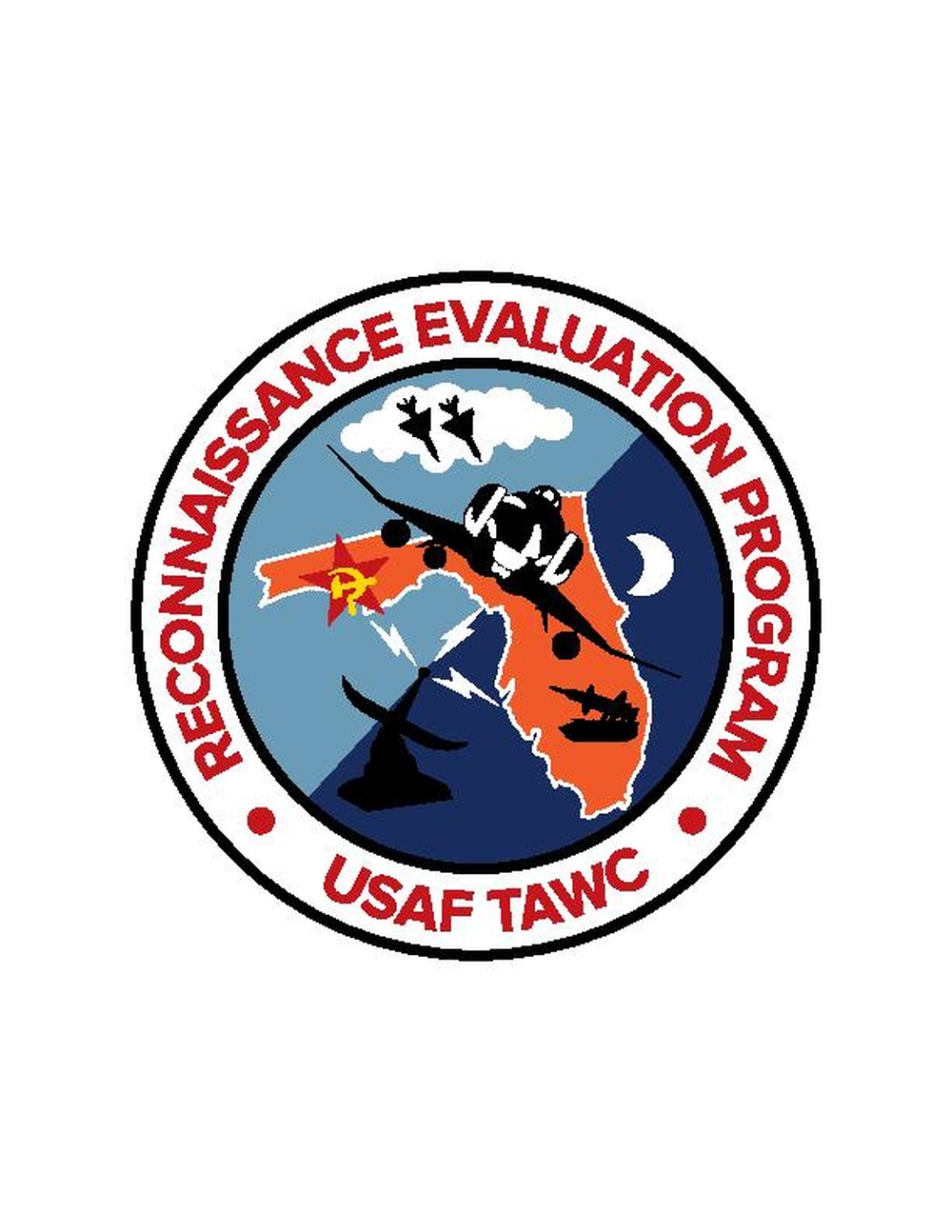 USAF TAWC Reconnaissance Evaluation Program heritage logo