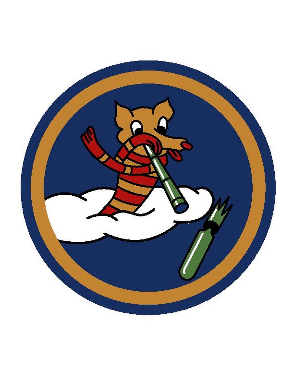 561st Bombardment Squadron heritage logo - color