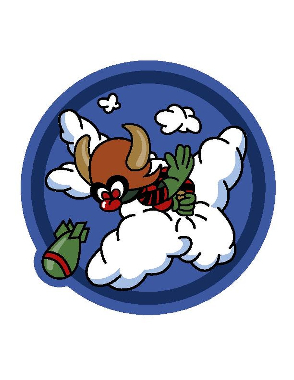 560th Bombardment Squadron heritage logo - color