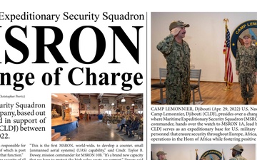 MSRON Change of Charge at Camp Lemonnier