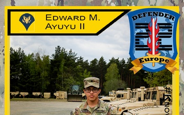 Know Your Defender - Spc. Edward Ayuyu