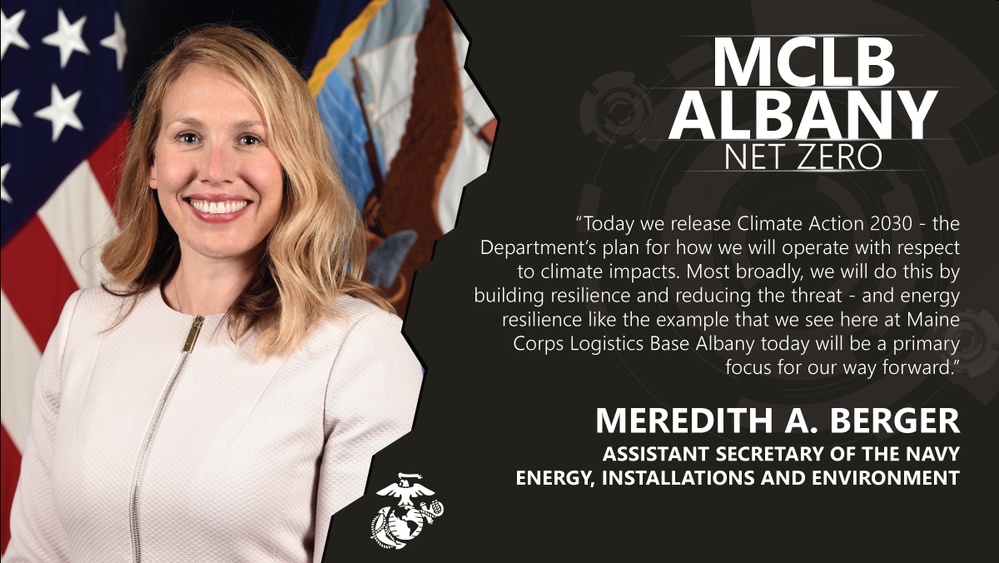 MCLB Albany Net Zero Ceremony