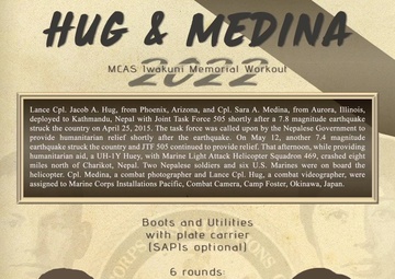 LCpl Hug and Cpl Medina Memorial PT