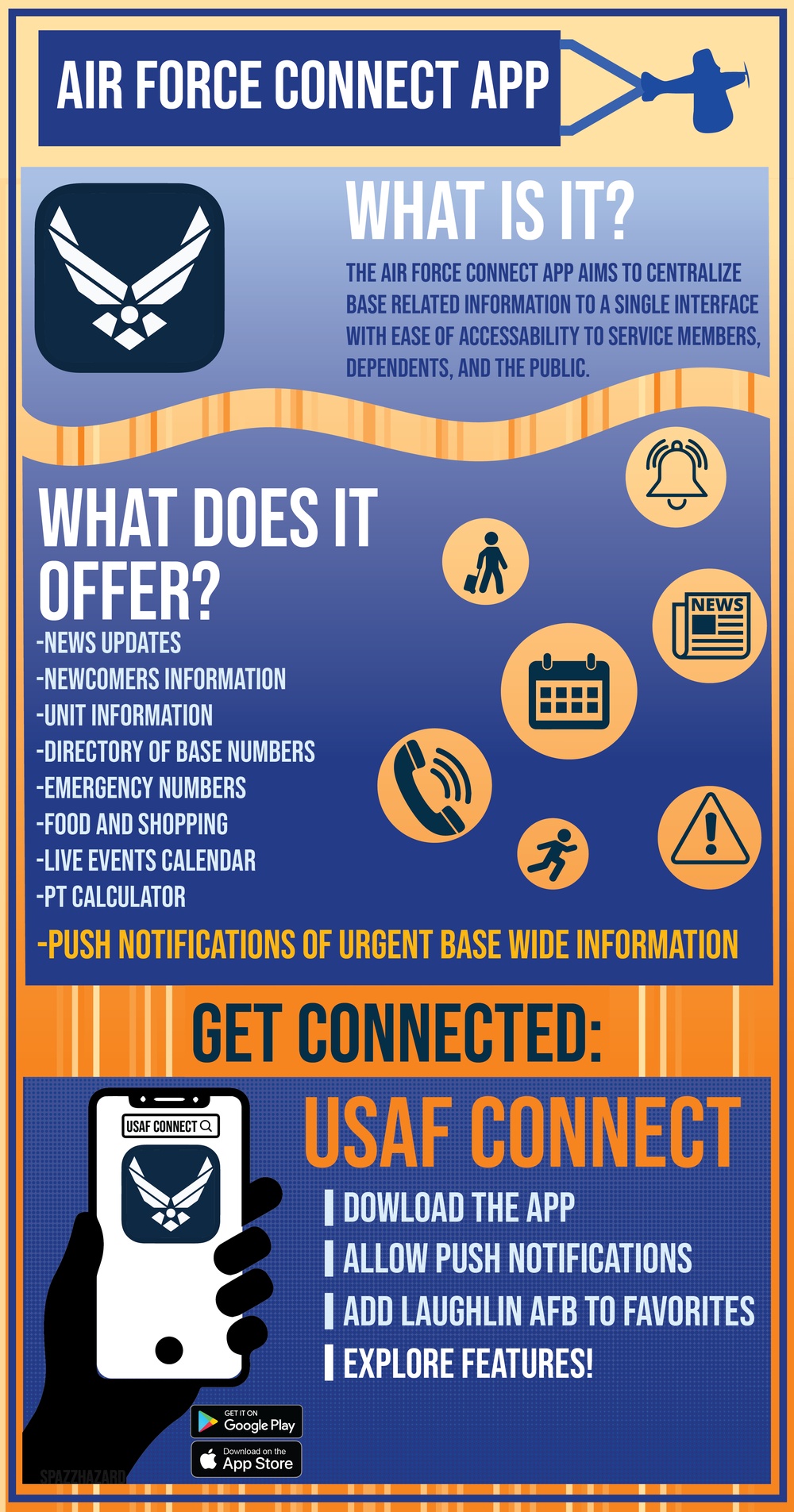 Laughlin Air Force Base Connect Application graphic