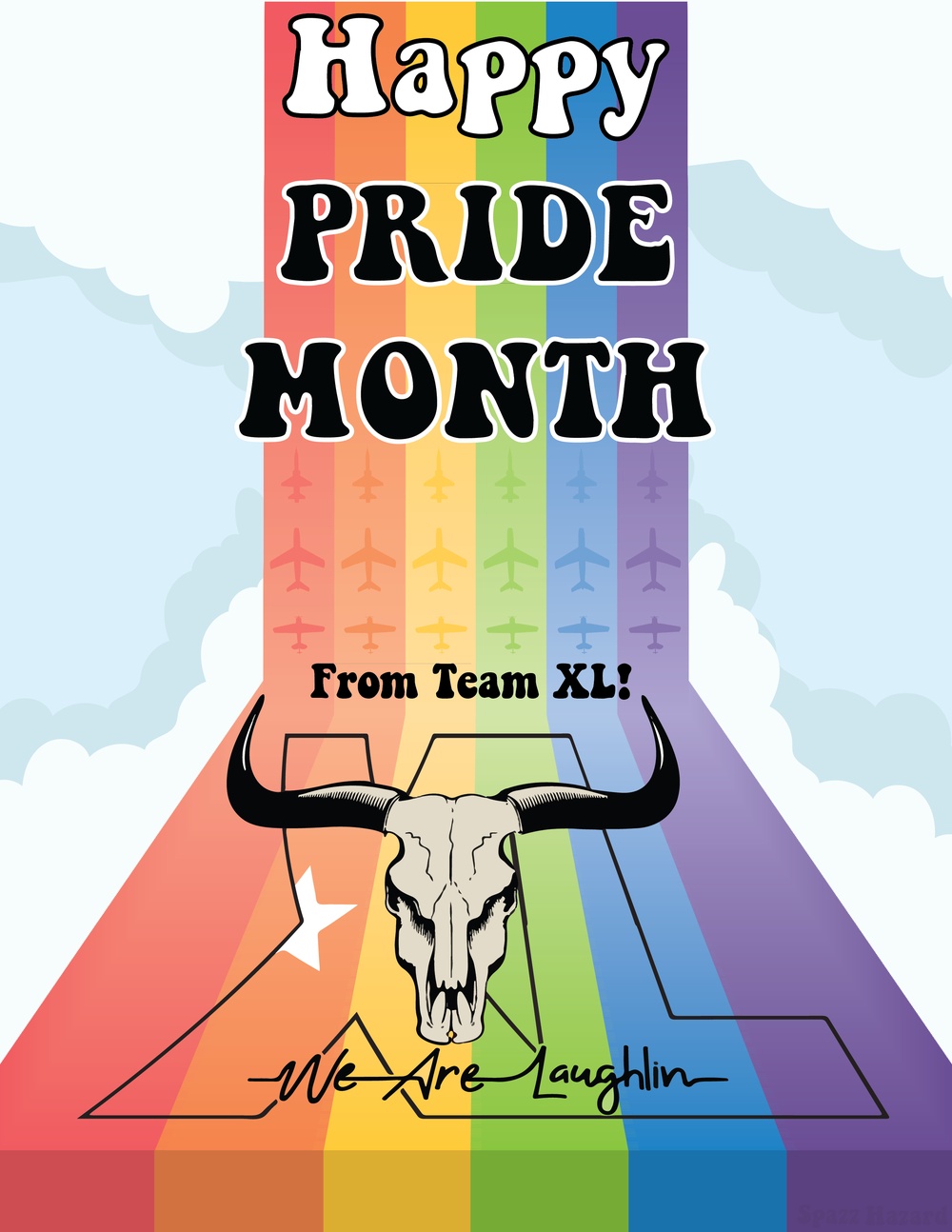 Laughlin Air Force Base Pride Month Graphic