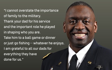 Lt. Gen. R. Scott Dingle, Father&amp;#39;s Day quote