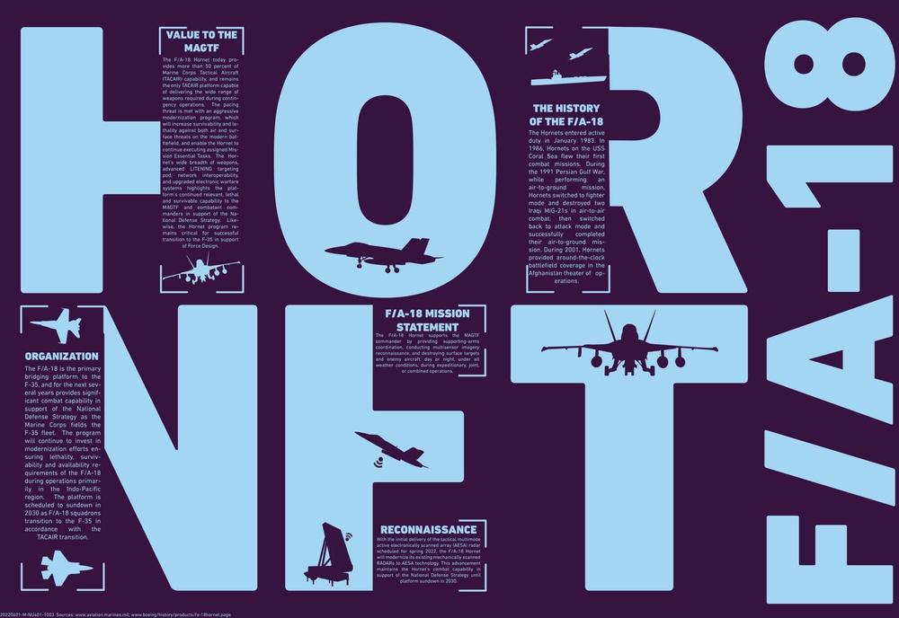 F/A-18 Hornet infographic