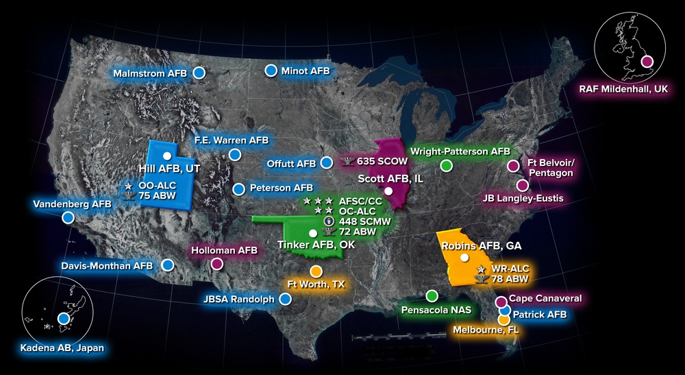 Air Force Sustainment Center Map