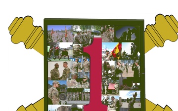 1st Infantry Division Artillery photo compilation graphic