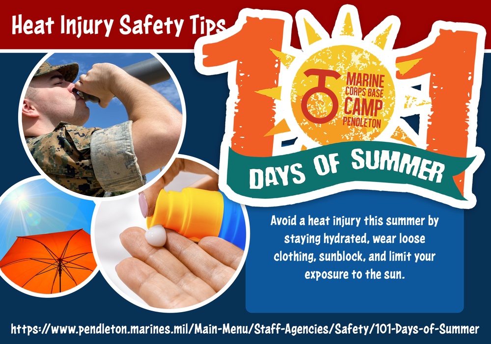 101 Day of Summer Heat Injury Safety Tips