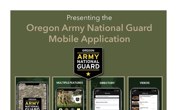 Oregon Army Guard Mobile App flyer