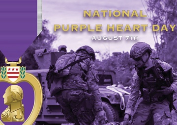 Purple Heart Day graphic