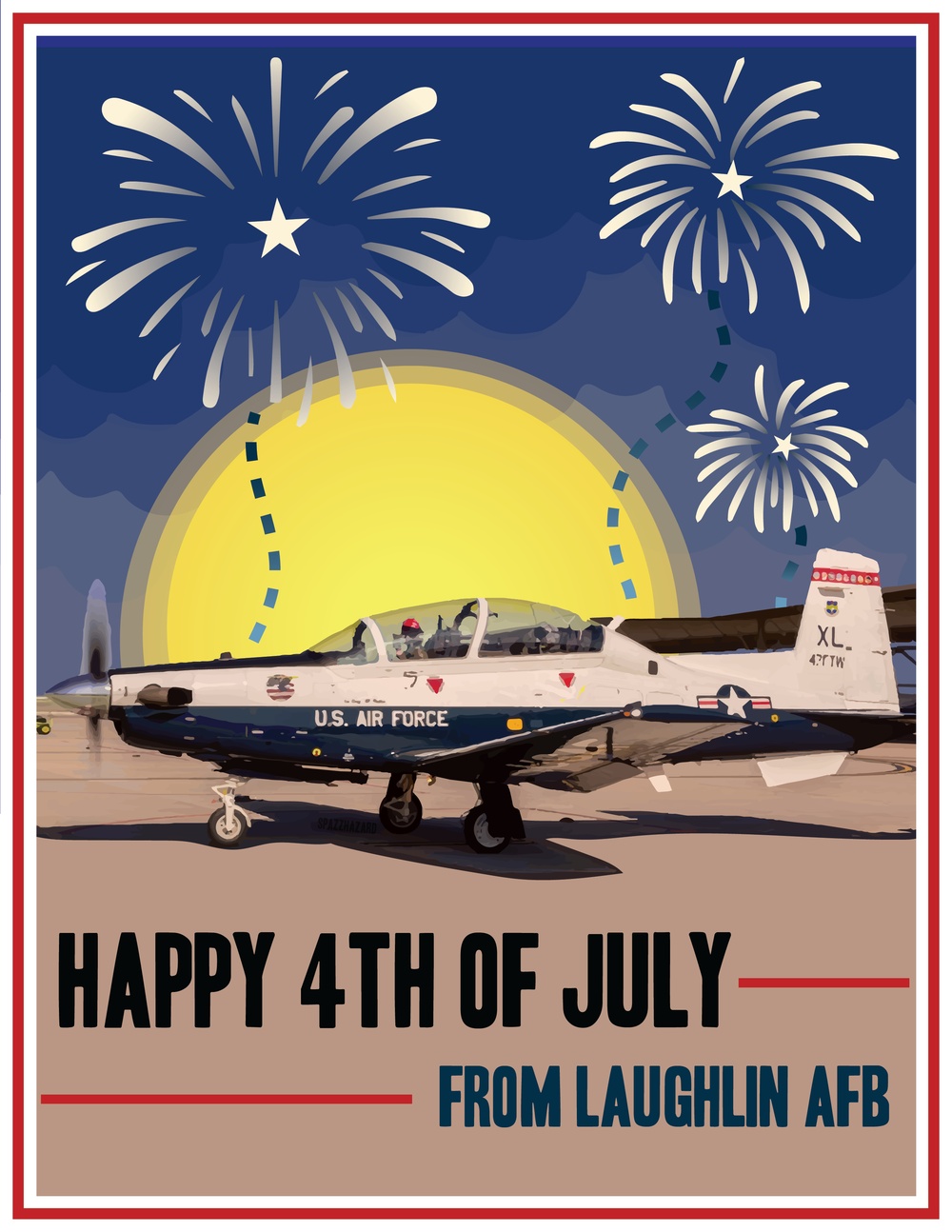 Laughlin AFB Fourth of July graphic