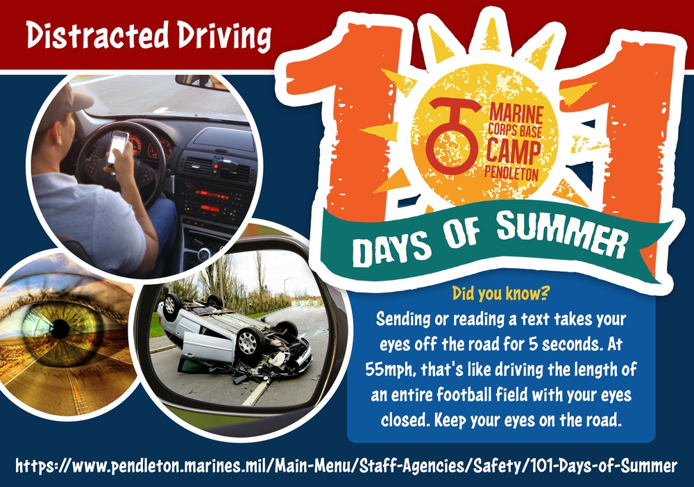 101 Day of Summer Distracted Driving Safety Tips