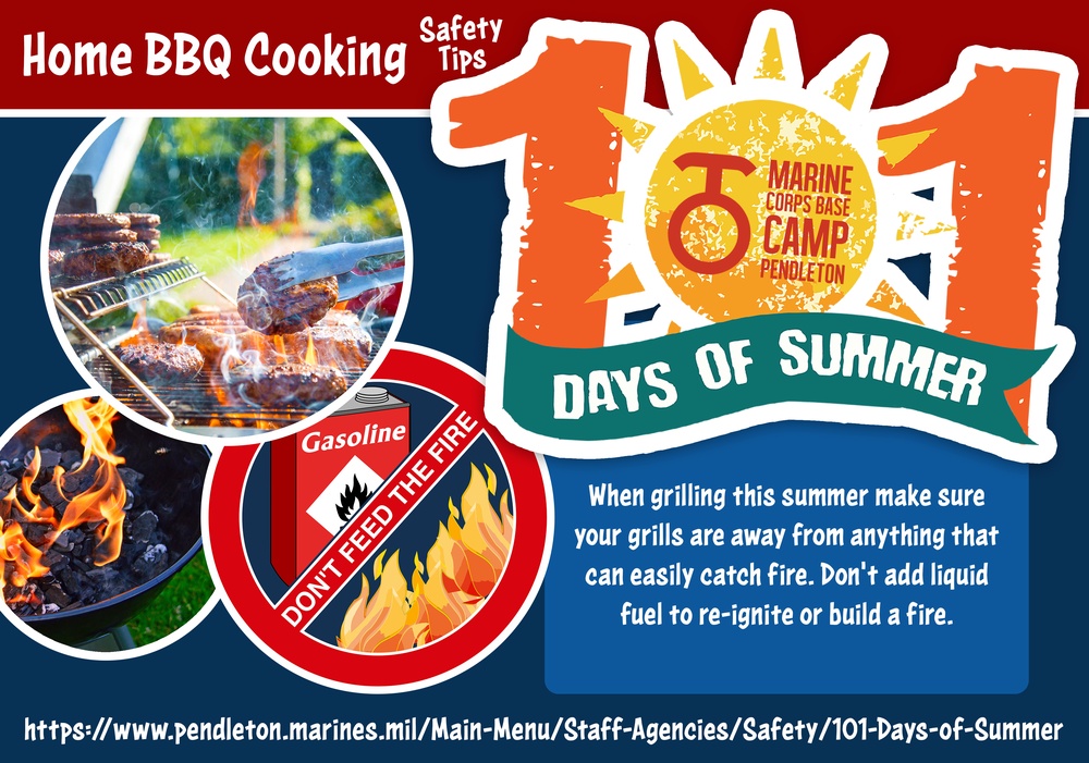 101 Day of Summer Home BBQ Cooking Safety Tips