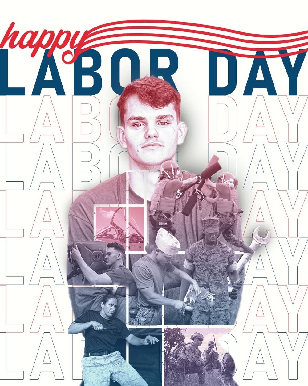 Marine Corps Air Station Iwakuni Labor Day Poster