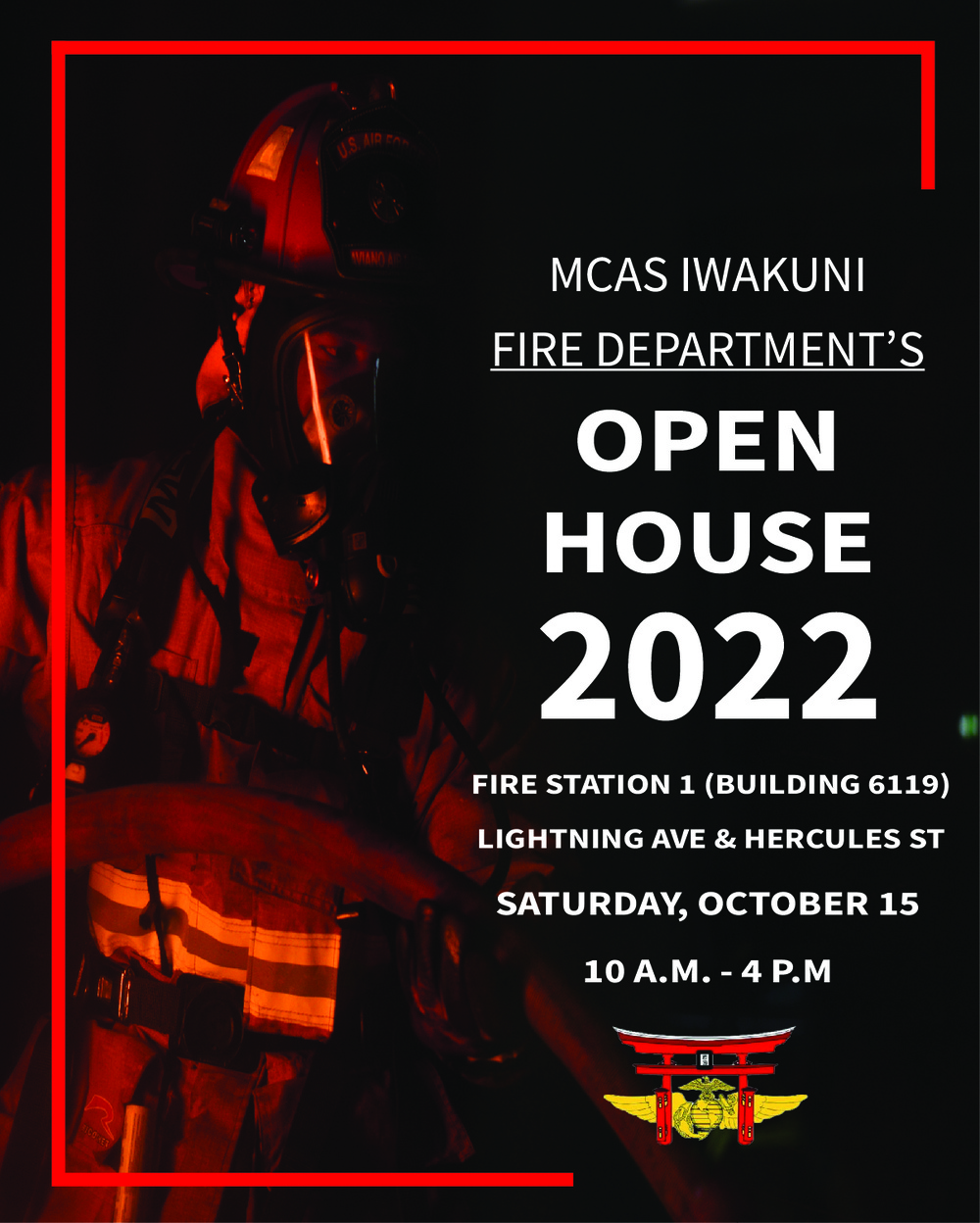 MCAS Iwakuni Fire Department Open House 2022 Graphic