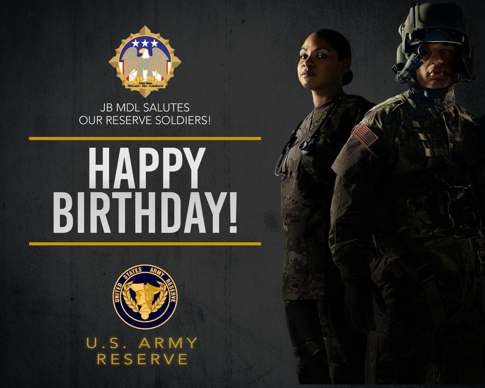 Army Reserve Birthday Graphic