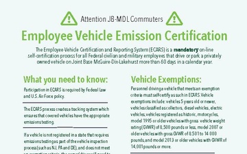 JB MDL Employee Vehicle Emission Certification