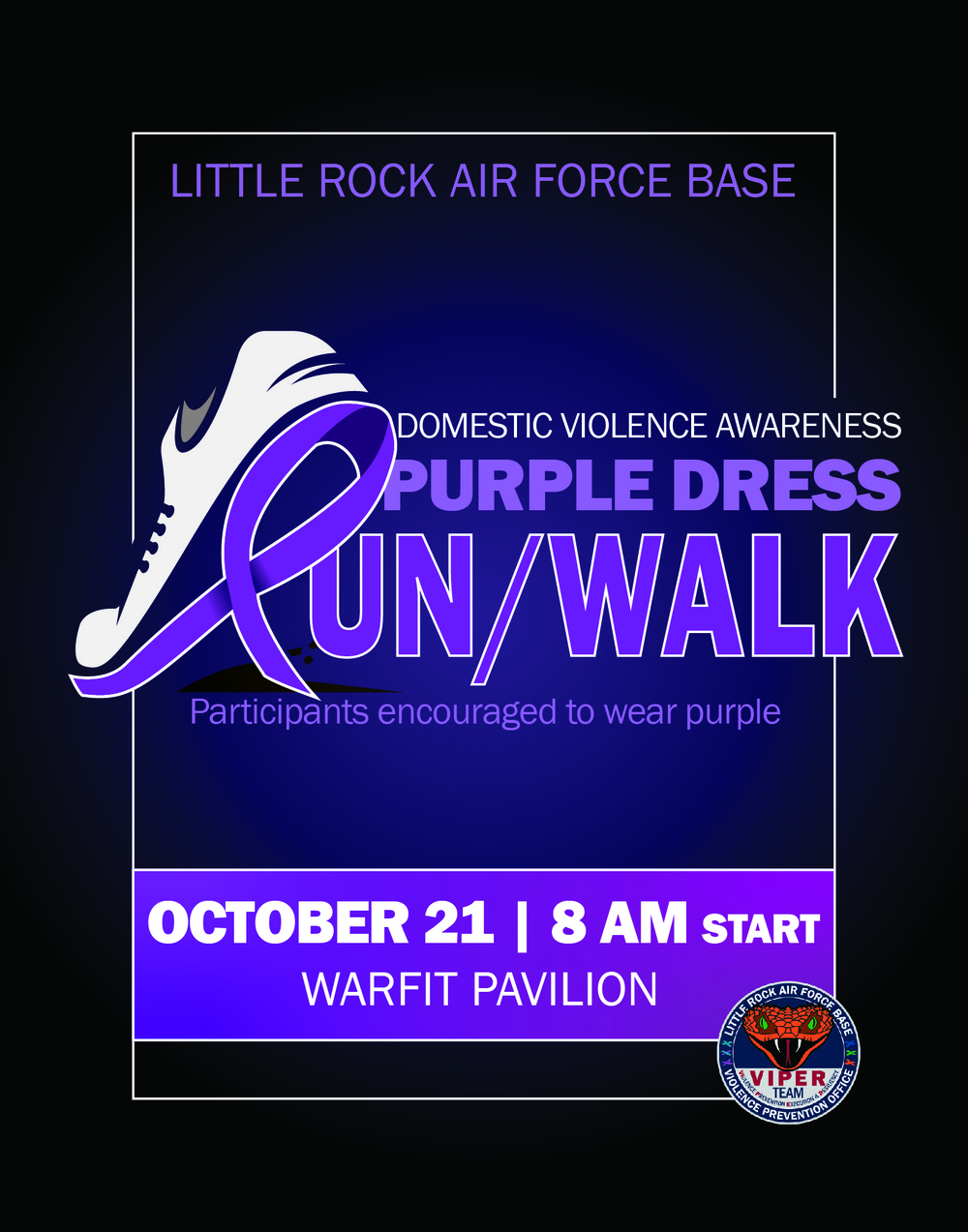 2022 Domestic Violence Awareness Run/Walk Poster