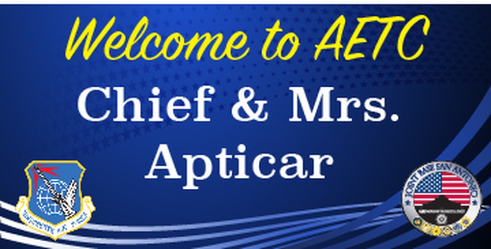 Marquee_Welcome to AETC Chief Apticar 19 AF