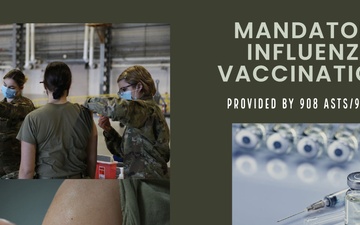 Influenza Vaccinations infographic