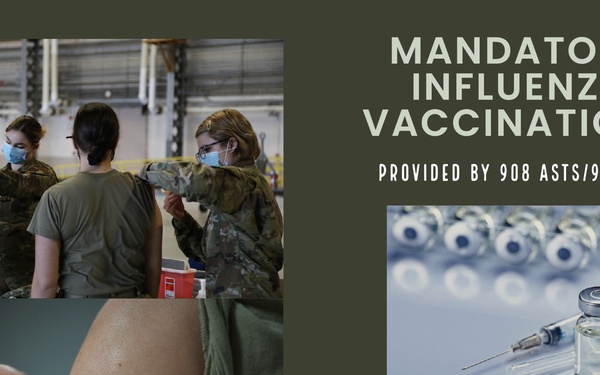 Influenza Vaccinations infographic