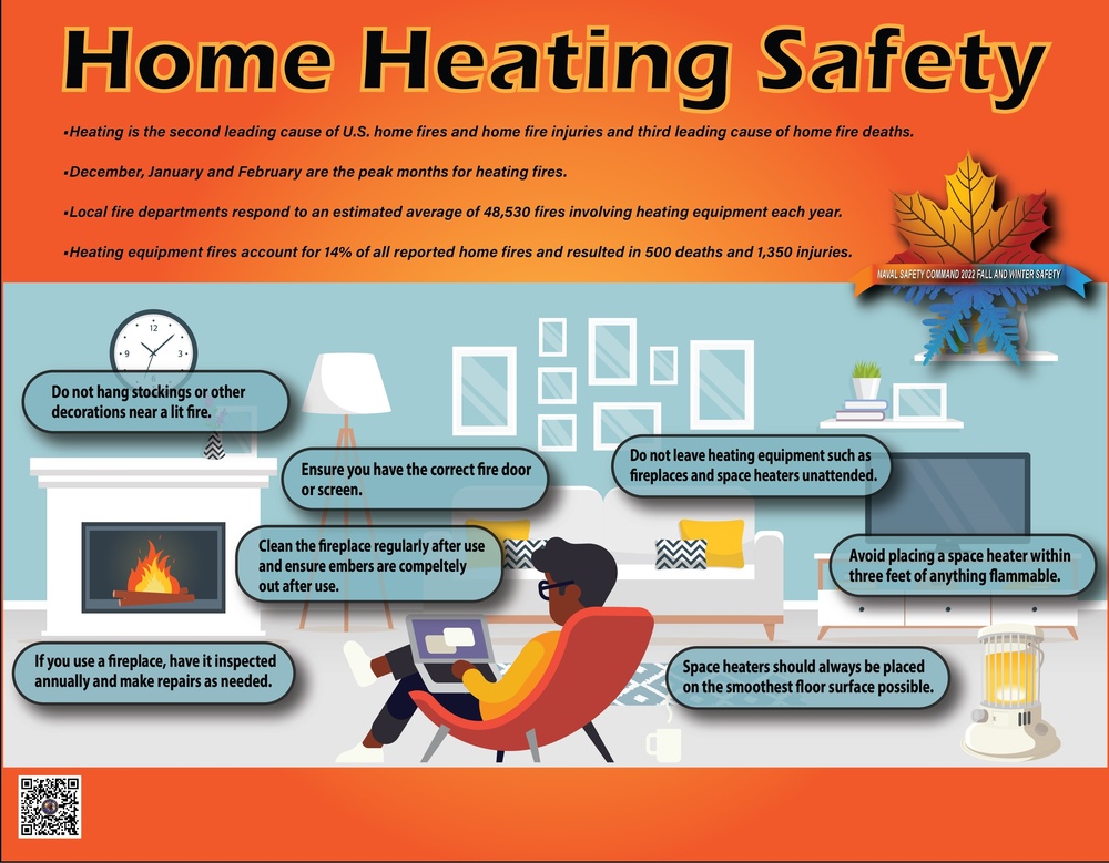 Naval Safety Command reminds you to be careful when heating your home.