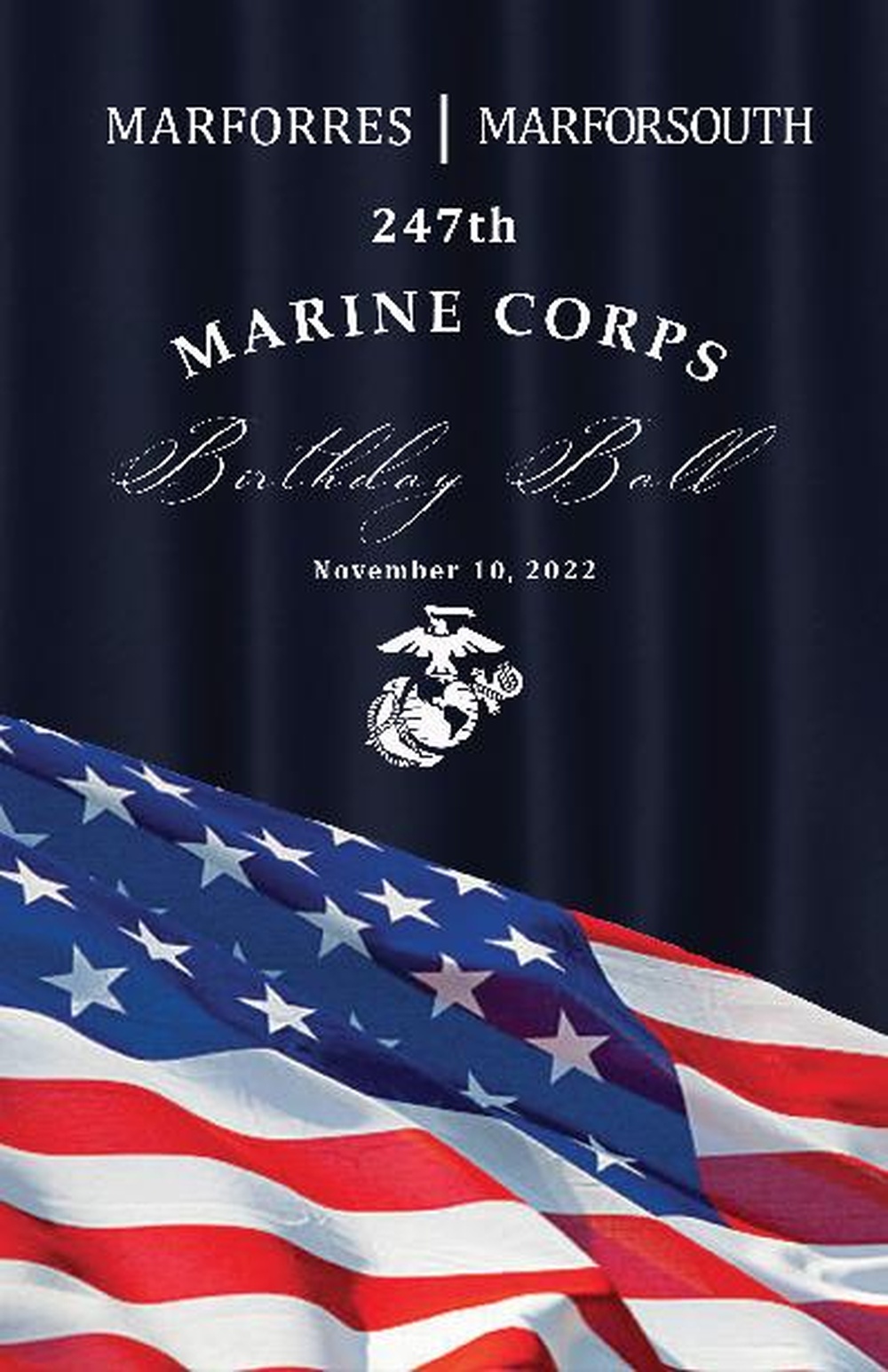 MARFORRES and MARFORSOUTH Birthday Ball Program 2022